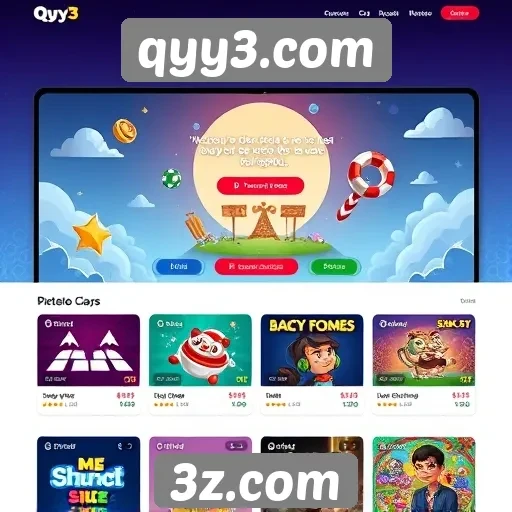Tendências de design do site qyy3.com em jogos online